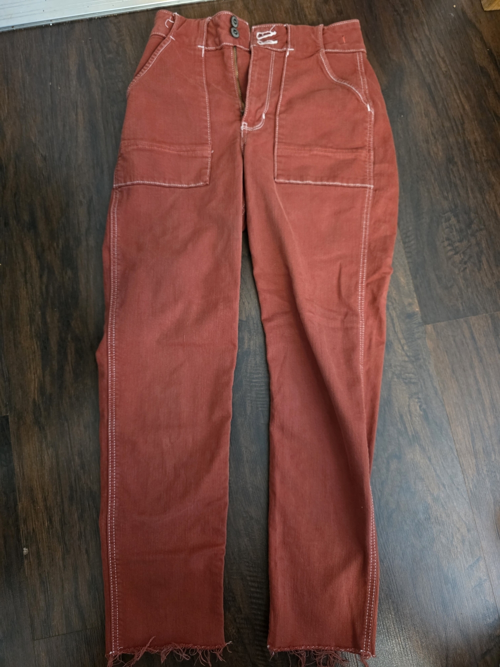 Hollister Rust Orange High-Rise Jeans 25×27